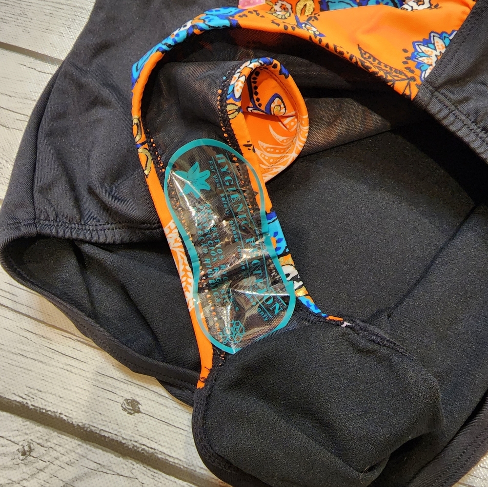 NWT Dolfin Swimwear Aqua Shape Drape Front Sweet Escape Panel and Black Size 18 - Picture 14 of 15